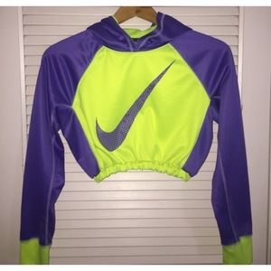 Nike sweater cropped pullover hoodie